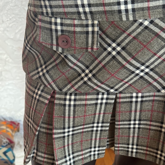 Nikibiki Checkered Mini Skirt with Button Detail - Picture 3 of 6